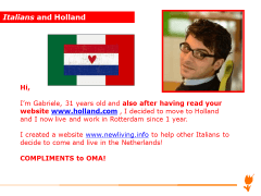 Holland.com Magazine talks about Gabriele / 2014