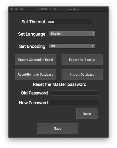 PyPWD garanet config_