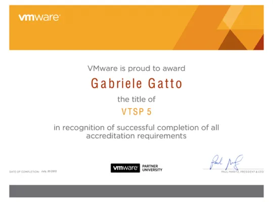 certificateVTSP5 garanet