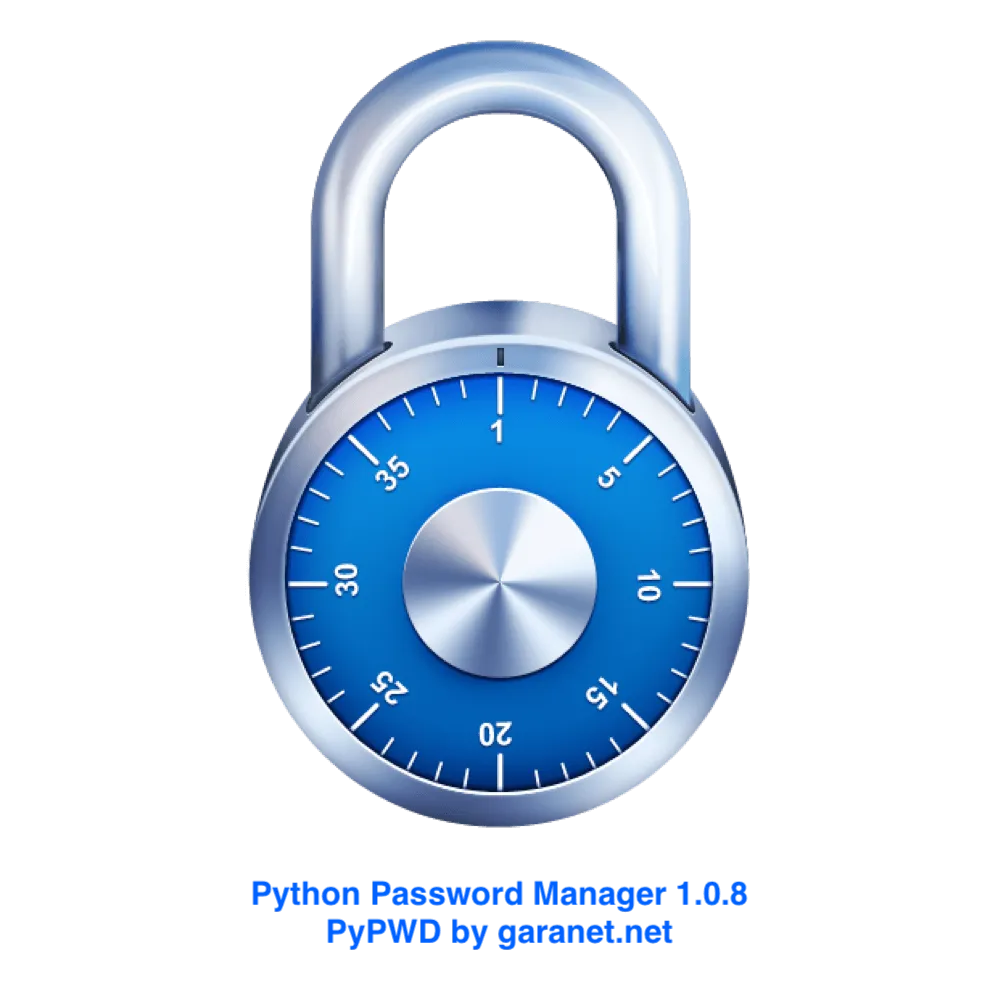Python Password Manager ver. 1.0.8