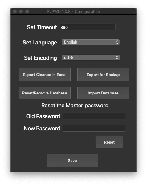PyPWD garanet config_